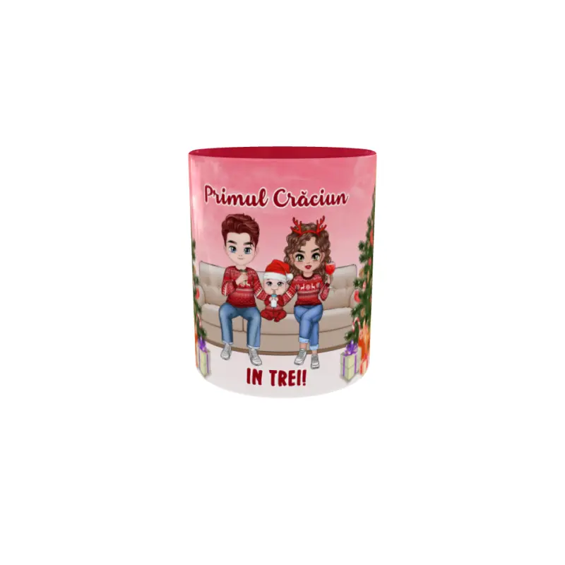 Primul craciun in trei, cana ceramica, 330ml, cgs1817